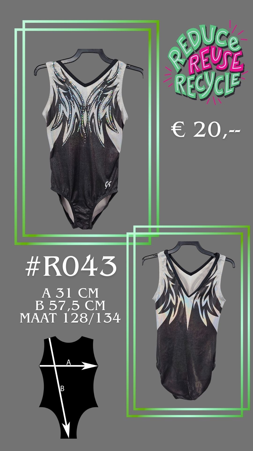 Occasion Justaucorps R043 taille 128