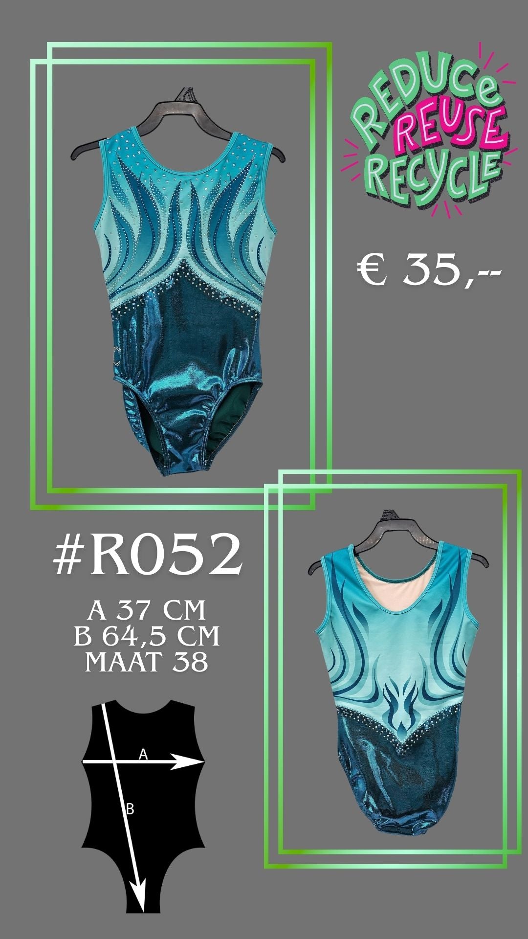 Tweede kans Turnpakje R052 maat 38