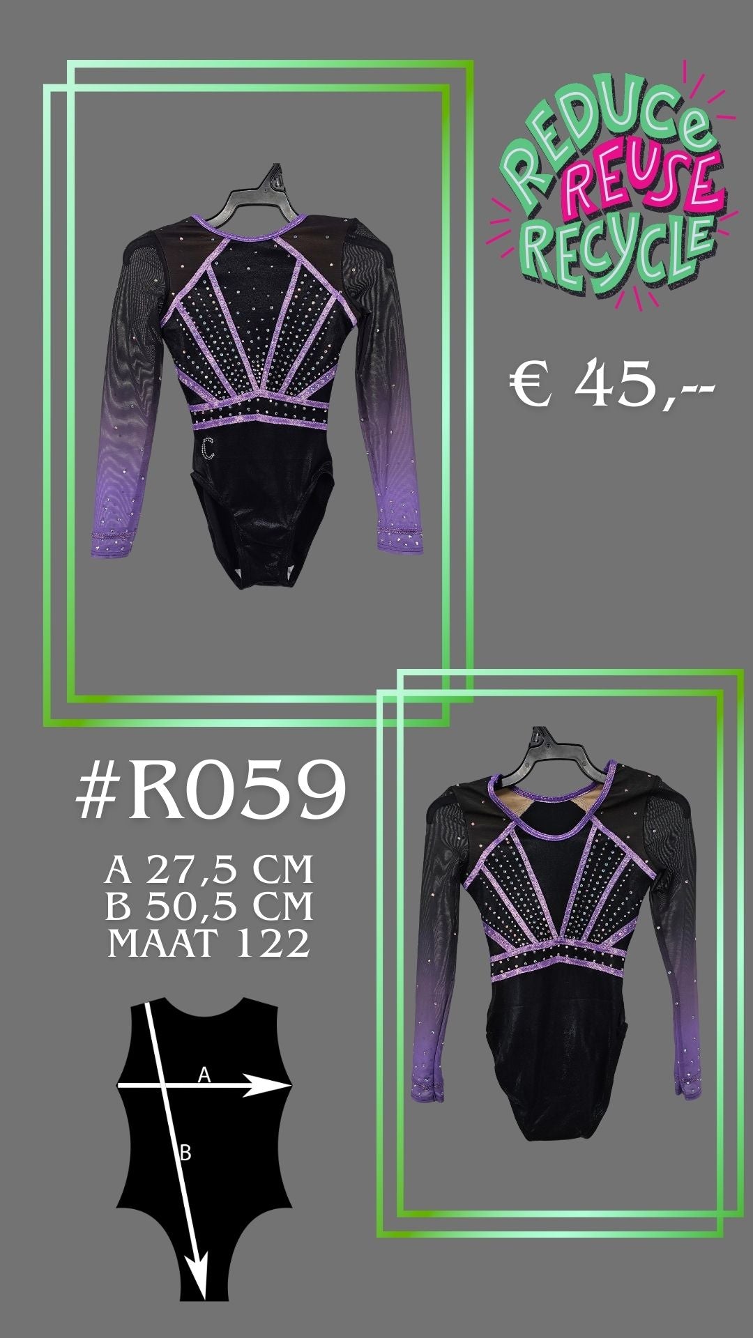 Occasion Justaucorps R042 taille 140/146