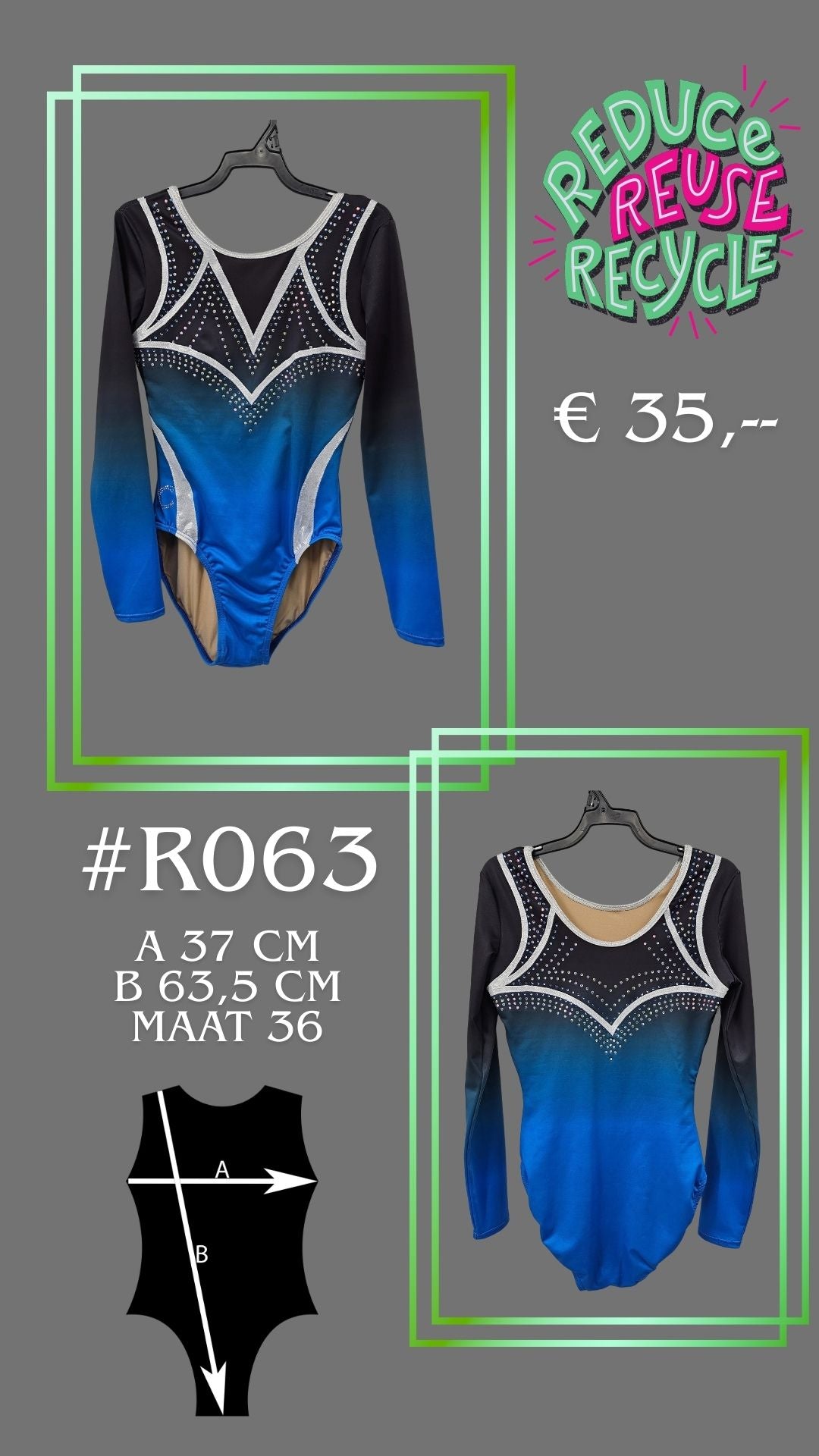 Occasion Justaucorps R042 taille 140/146