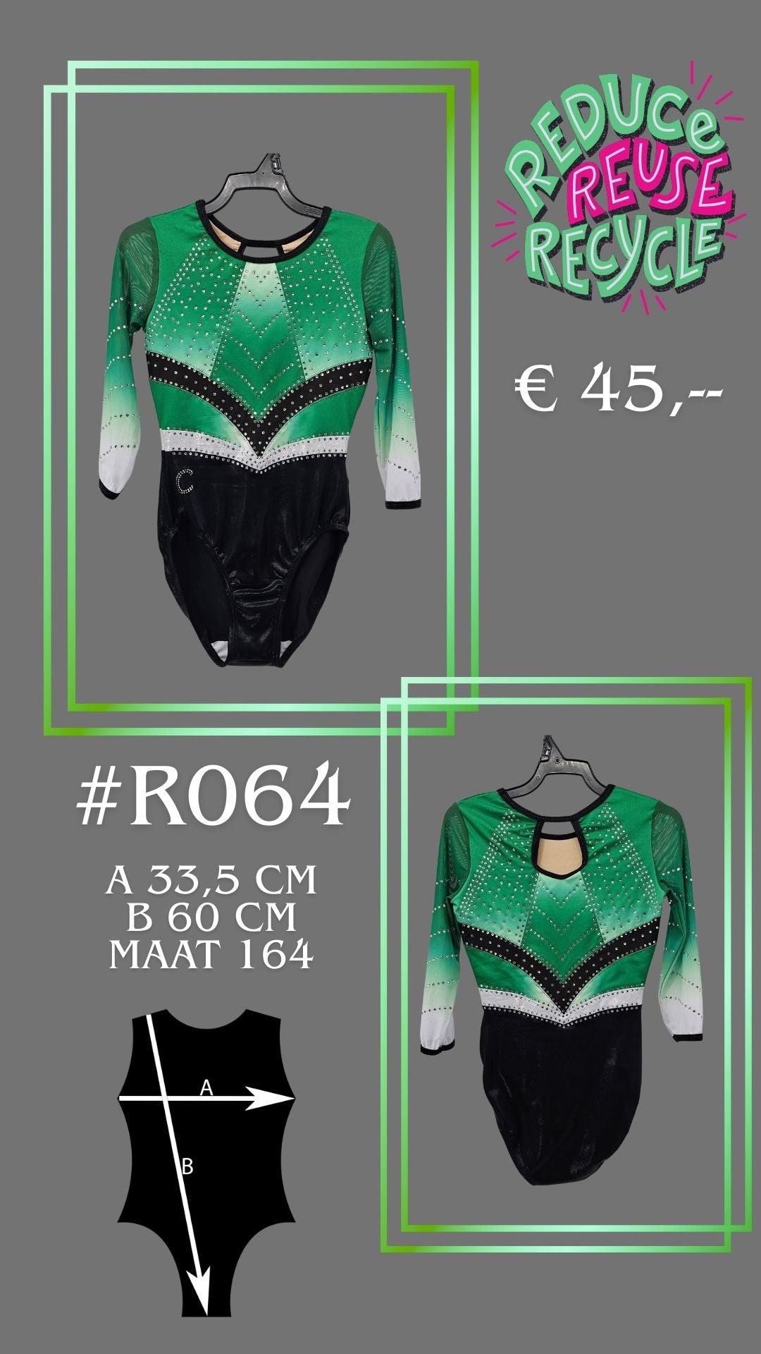 Occasion Justaucorps R042 taille 140/146