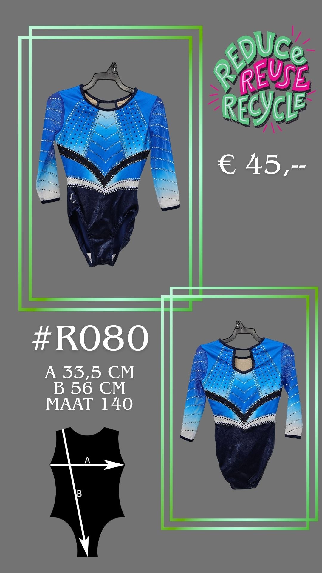 Second Chance leotard R080 Size 140
