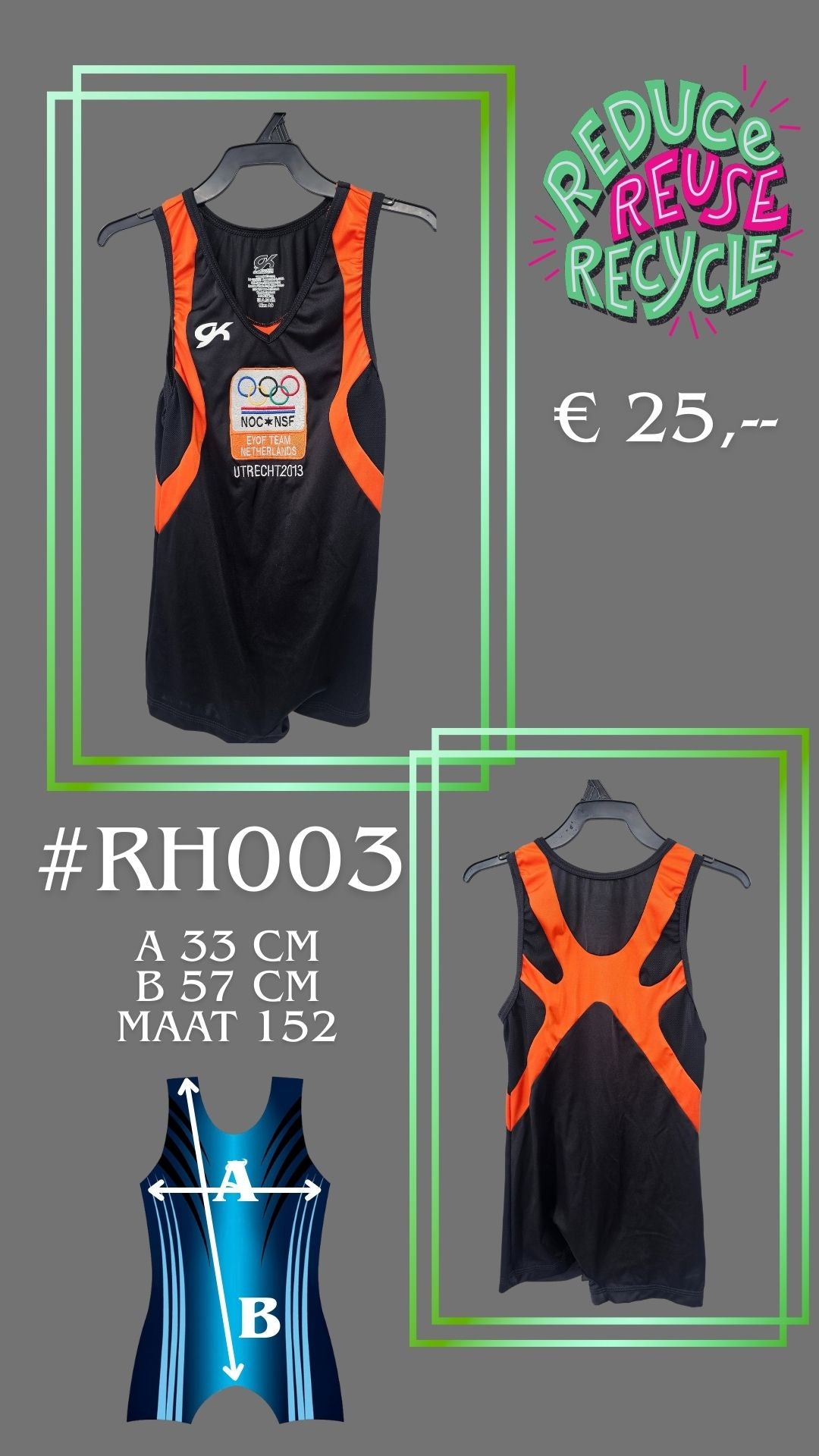 Second Chance Trikot RH003 Größe 152