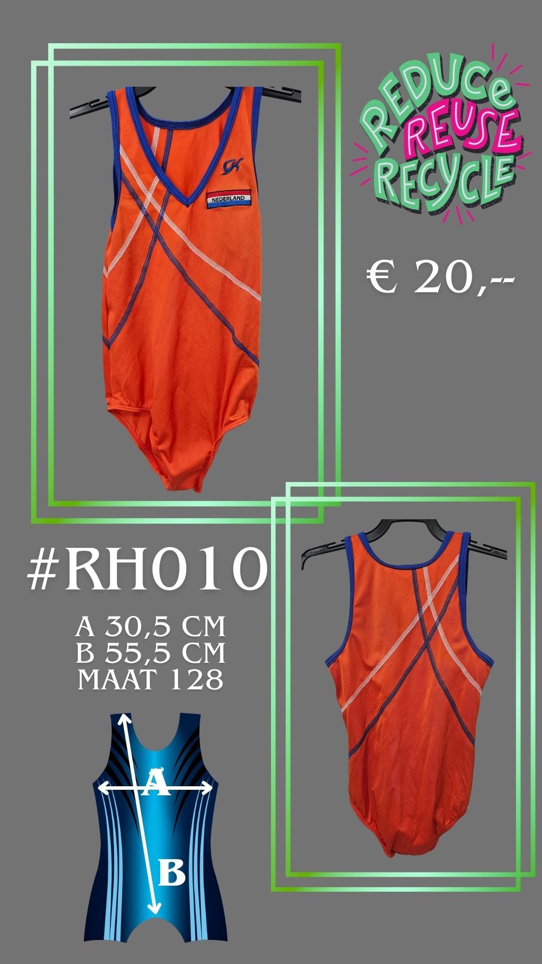Second Chance Trikot RH010 Größe 128