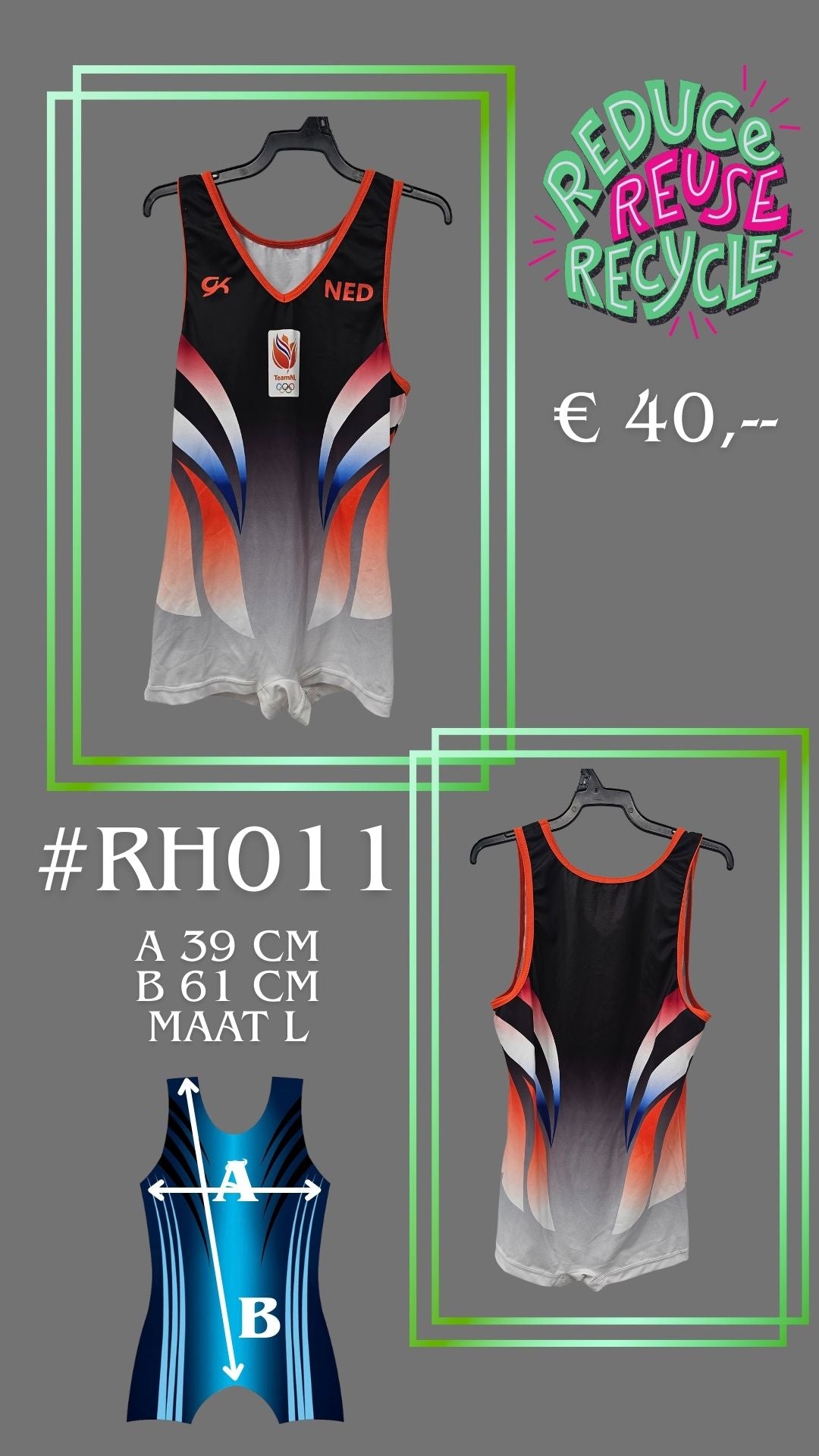 Second Chance Trikot RH011 Größe L