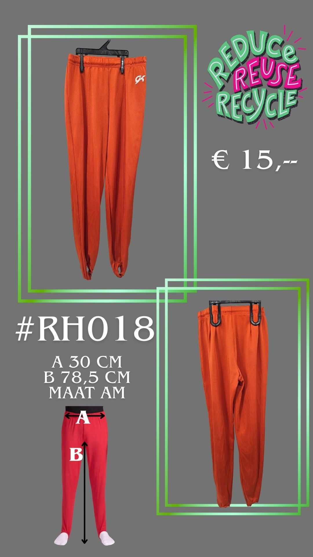Tweede kans Turnbroek RH018 maat 164