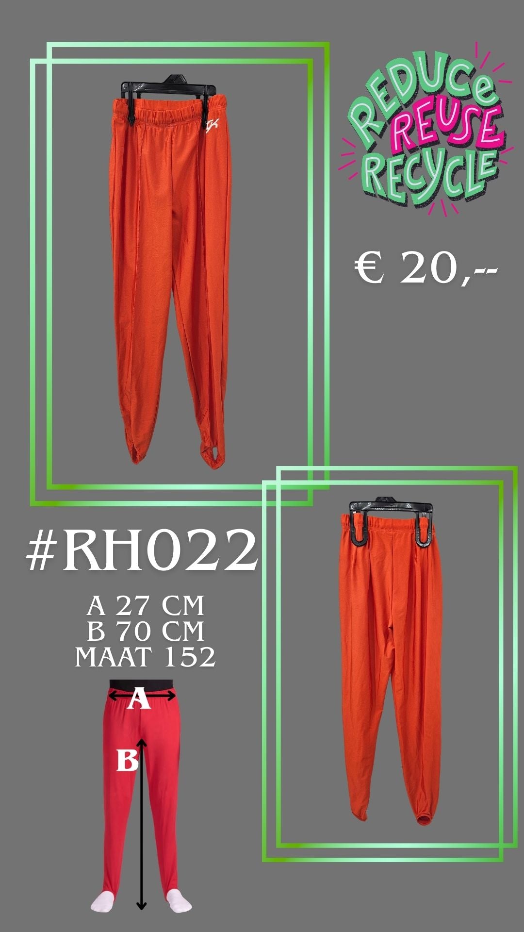 Second Chance Turnhose RH022 Größe 152