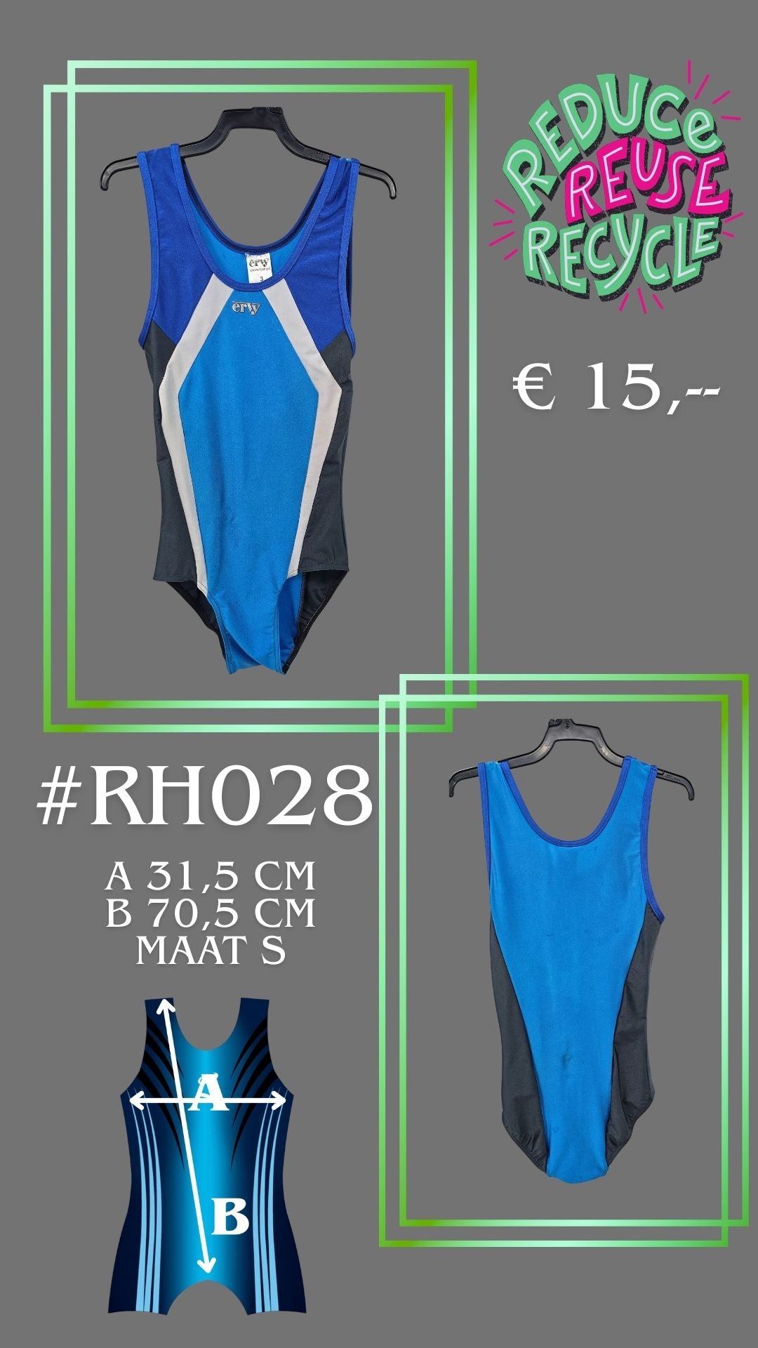 Tweede kans Turnpakje RH028 maat S