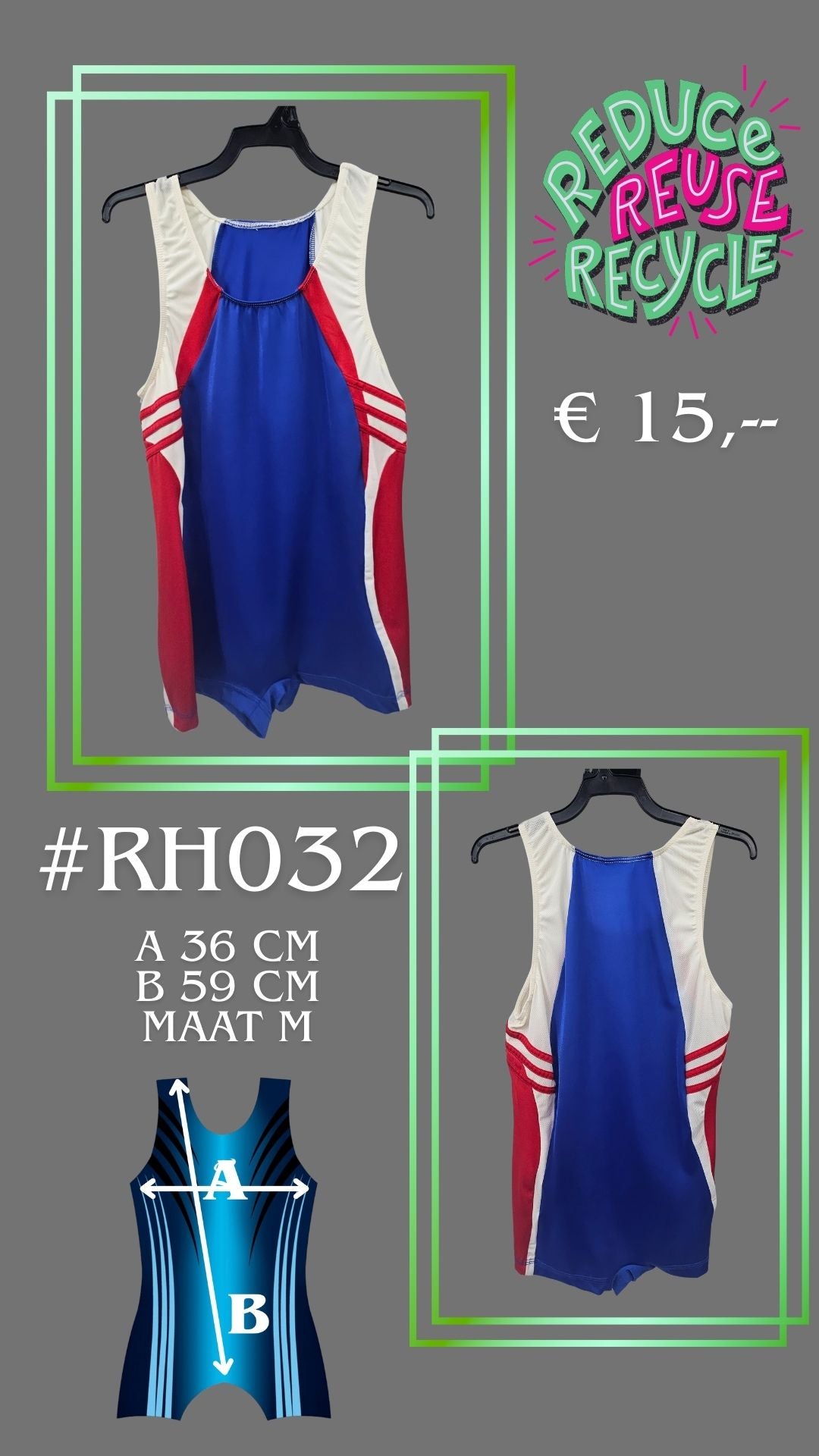 Tweede kans Turnpakje RH032 maat M