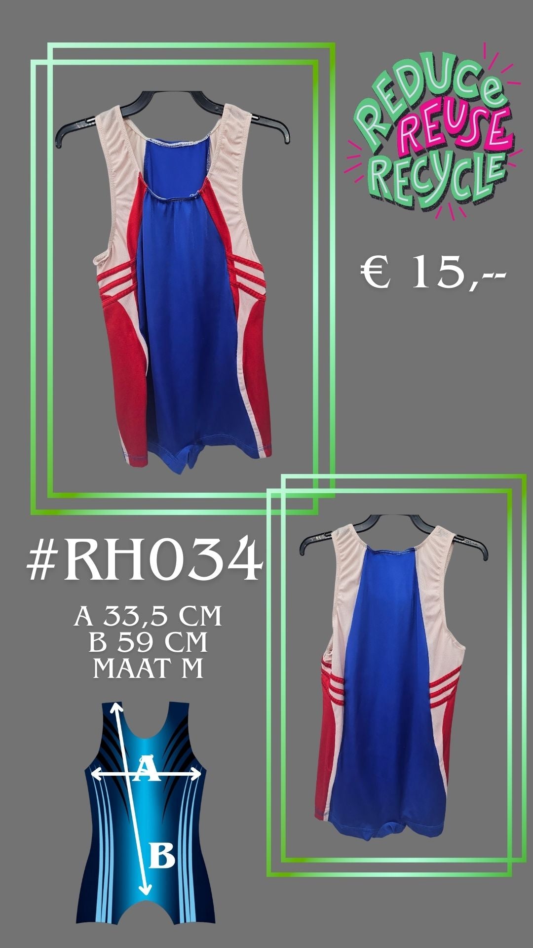 Tweede kans Turnpakje RH034 maat M