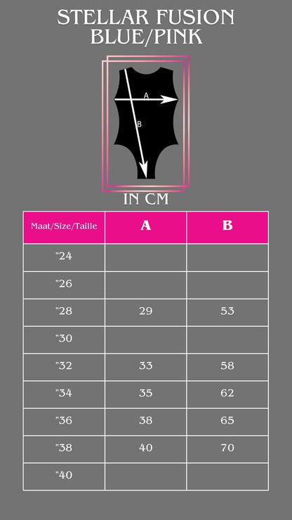 Maillot sin mangas Milano Stellar Fusion azul/rosa