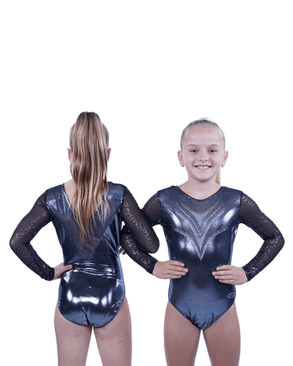 Justaucorps The Zone Manches Longues ZS283 Titane