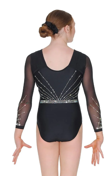 Justaucorps The Zone Manches Longues Spotlight Noir