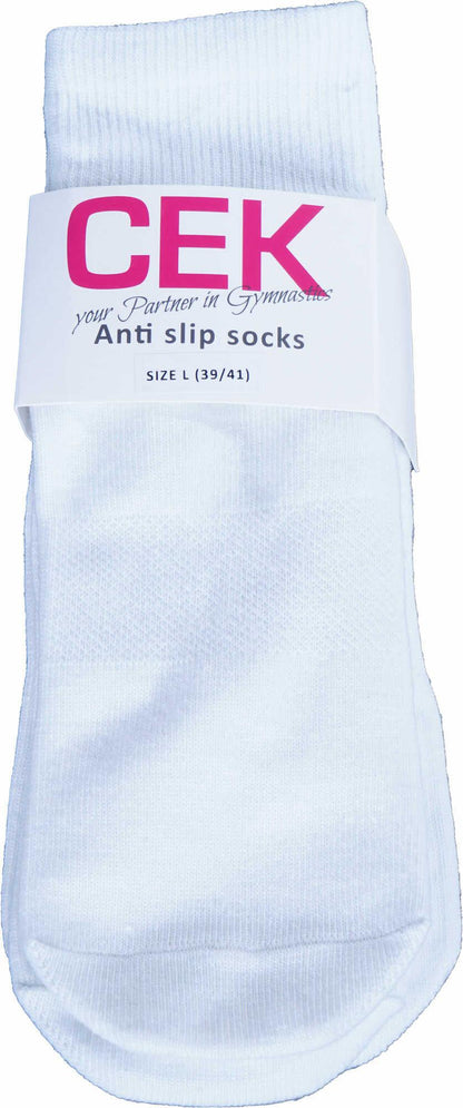 Non-slip socks 3 pairs white