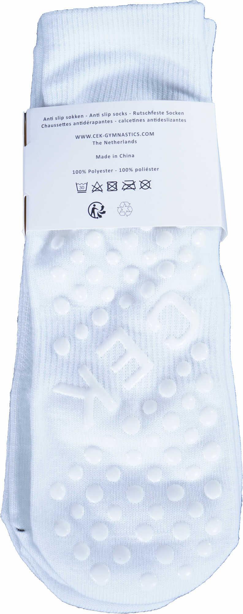 Non-slip socks 3 pairs white