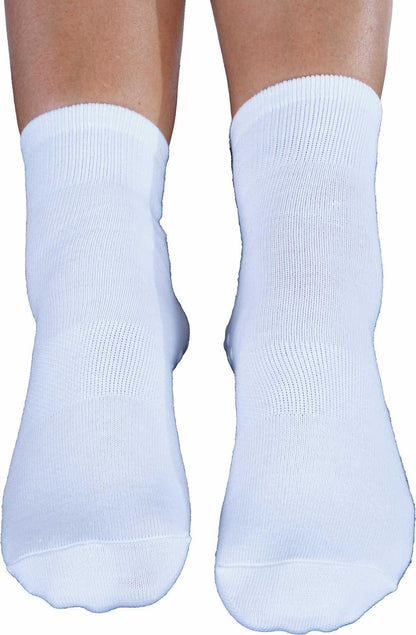 Non-slip socks 3 pairs white