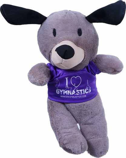 Dog cuddly toy with promo t-shirt