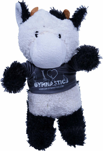 Cow cuddly toy with promo t-shirt