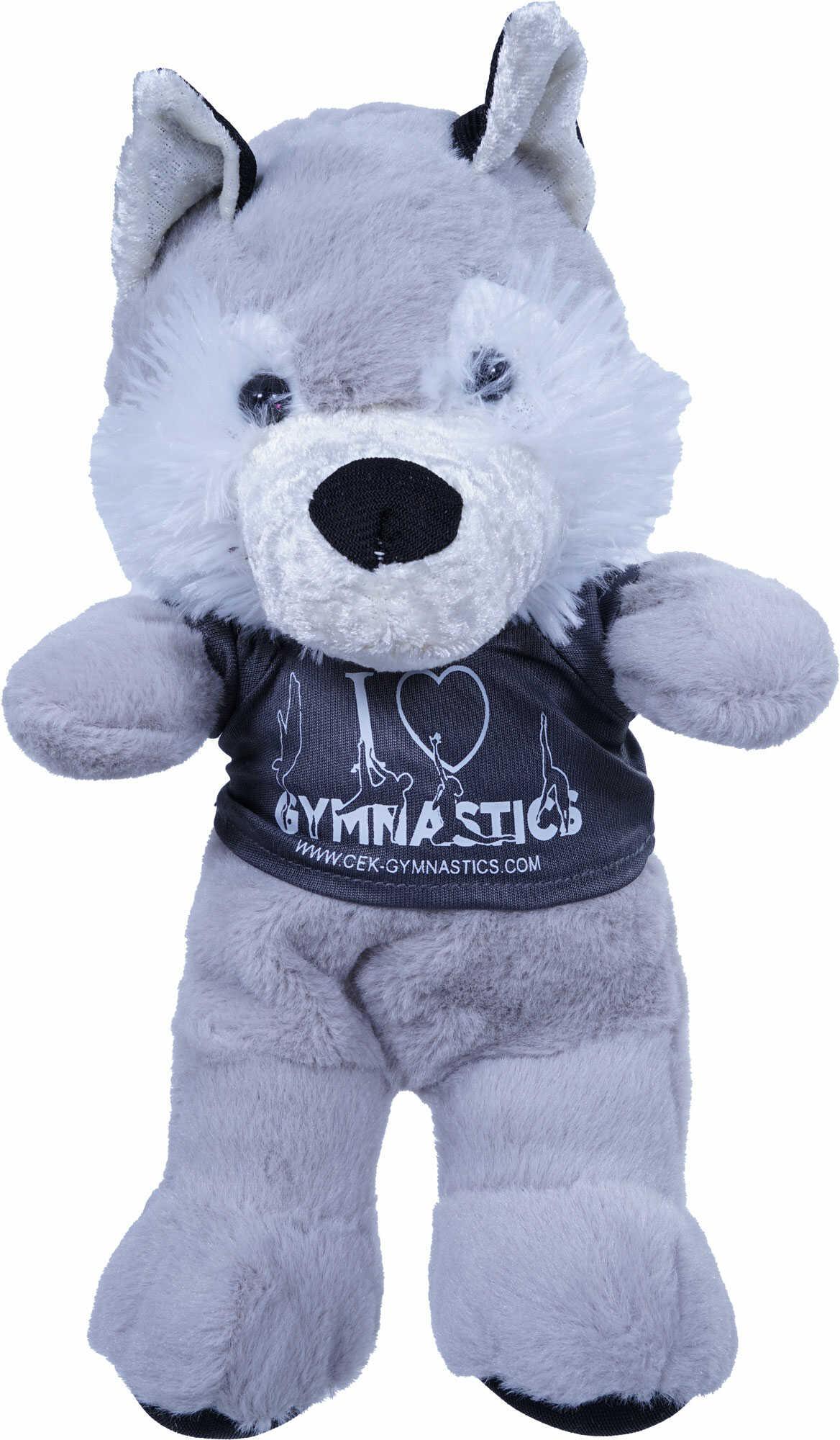Wolf cuddly toy with promo t-shirt