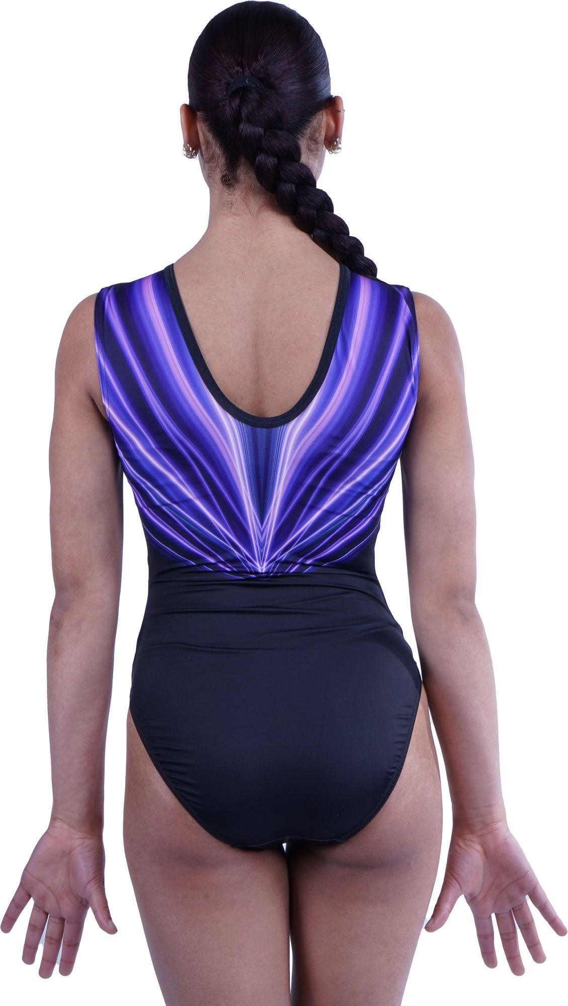 Justaucorps en maille transparente col en V dans le dos Move Dance Ana Justaucorps en maille transparente col en V dans le dos Move Dance Ana