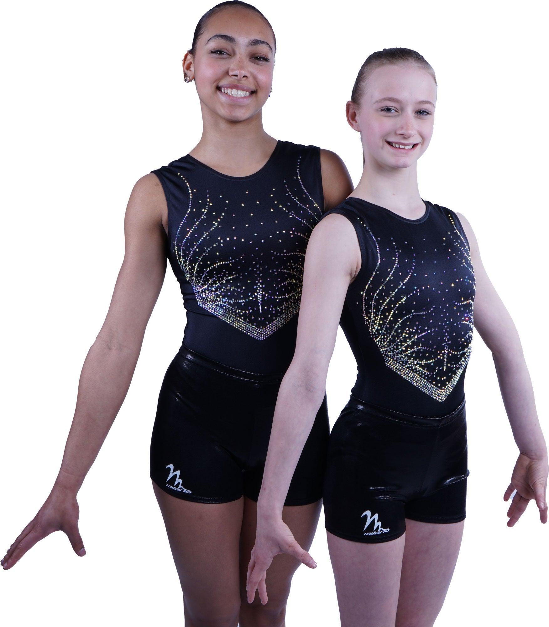 FEESHOW Turnpakje voor meisjes en kinderen, met broek, lange mouwen, turnshirt, gymnastiek, body, gymnastiek, shorts en haarelastiek, ballet, dansoutfit, paars en zwart., 158-164 FEESHOW Turnpakje voor meisjes en kinderen, met broek, lange mouwen, turnshirt, gymnastiek, body, gymnastiek, shorts en haarelastiek, ballet, dansoutfit, paars en zwart., 158-164