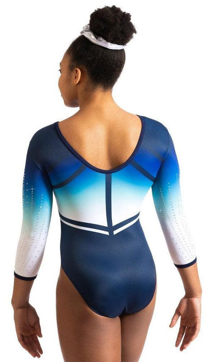 Milano leotard 3/4 sleeve Antheia blue