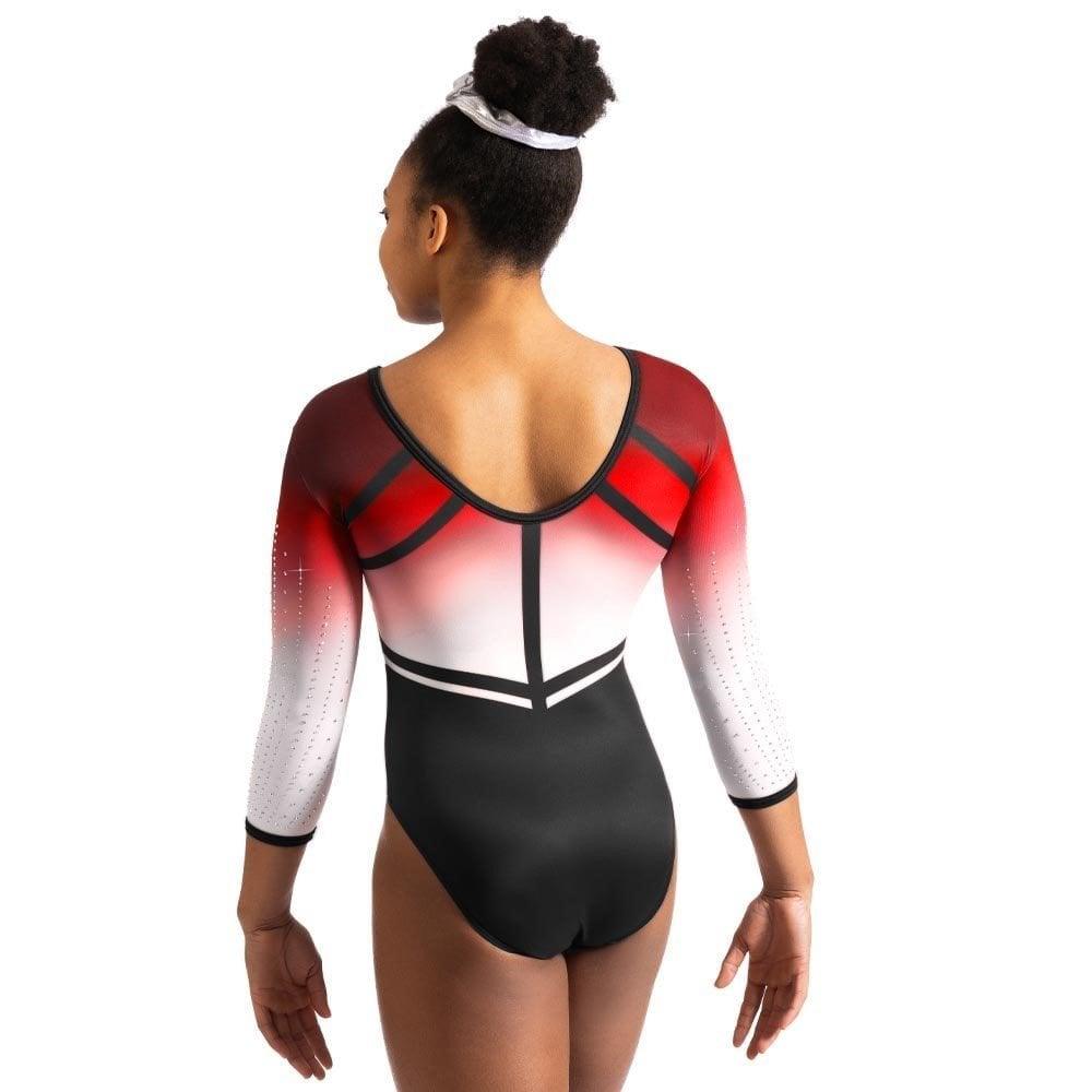 Milano leotard 3/4 sleeve Antheia Red