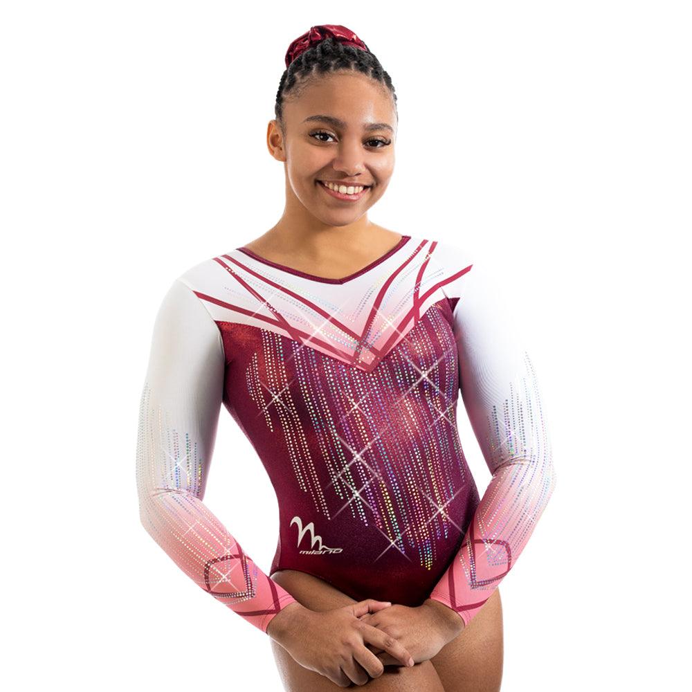 Milano leotard long sleeve Deluxe Winterberry