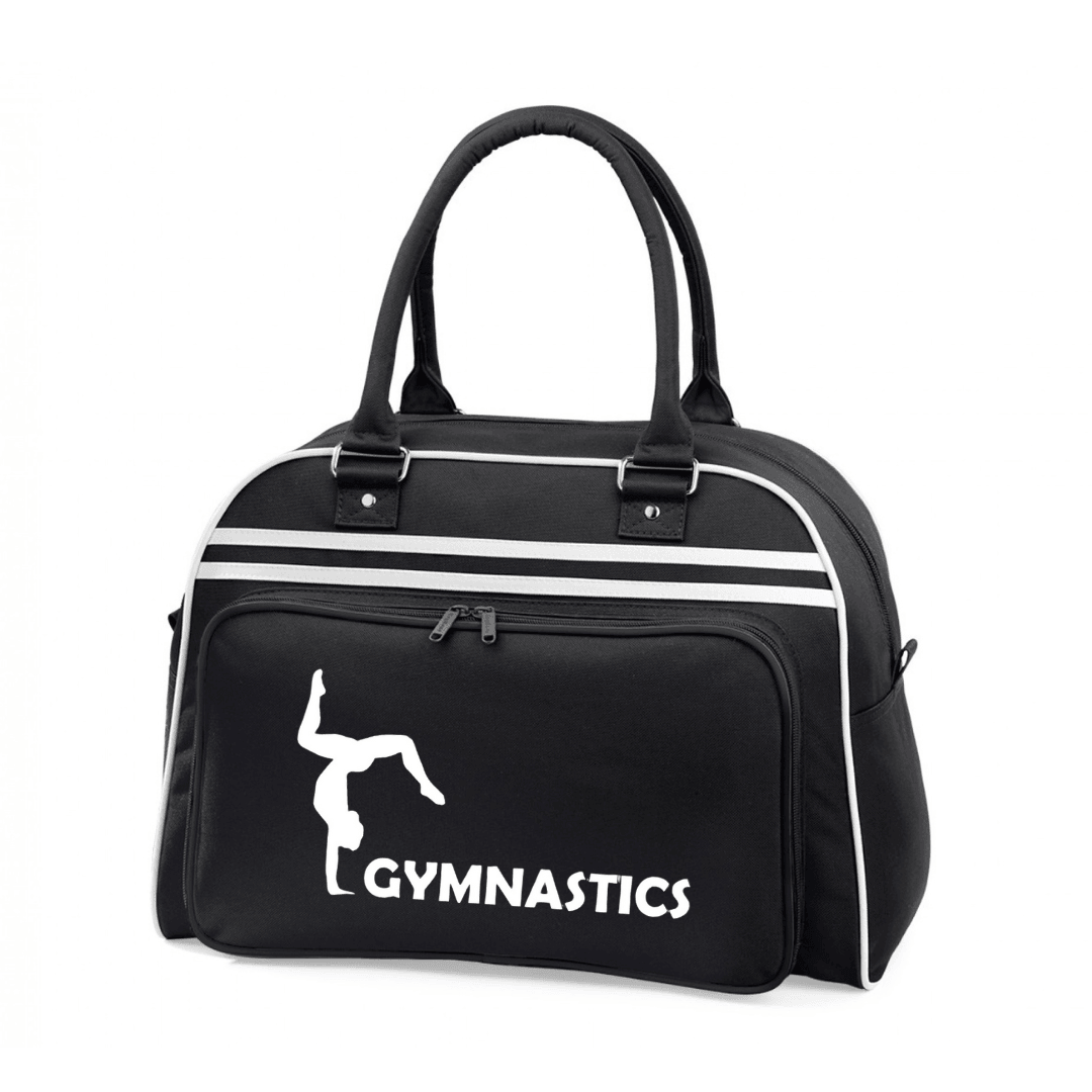 Retro-Bowlingtasche schwarz/weiß