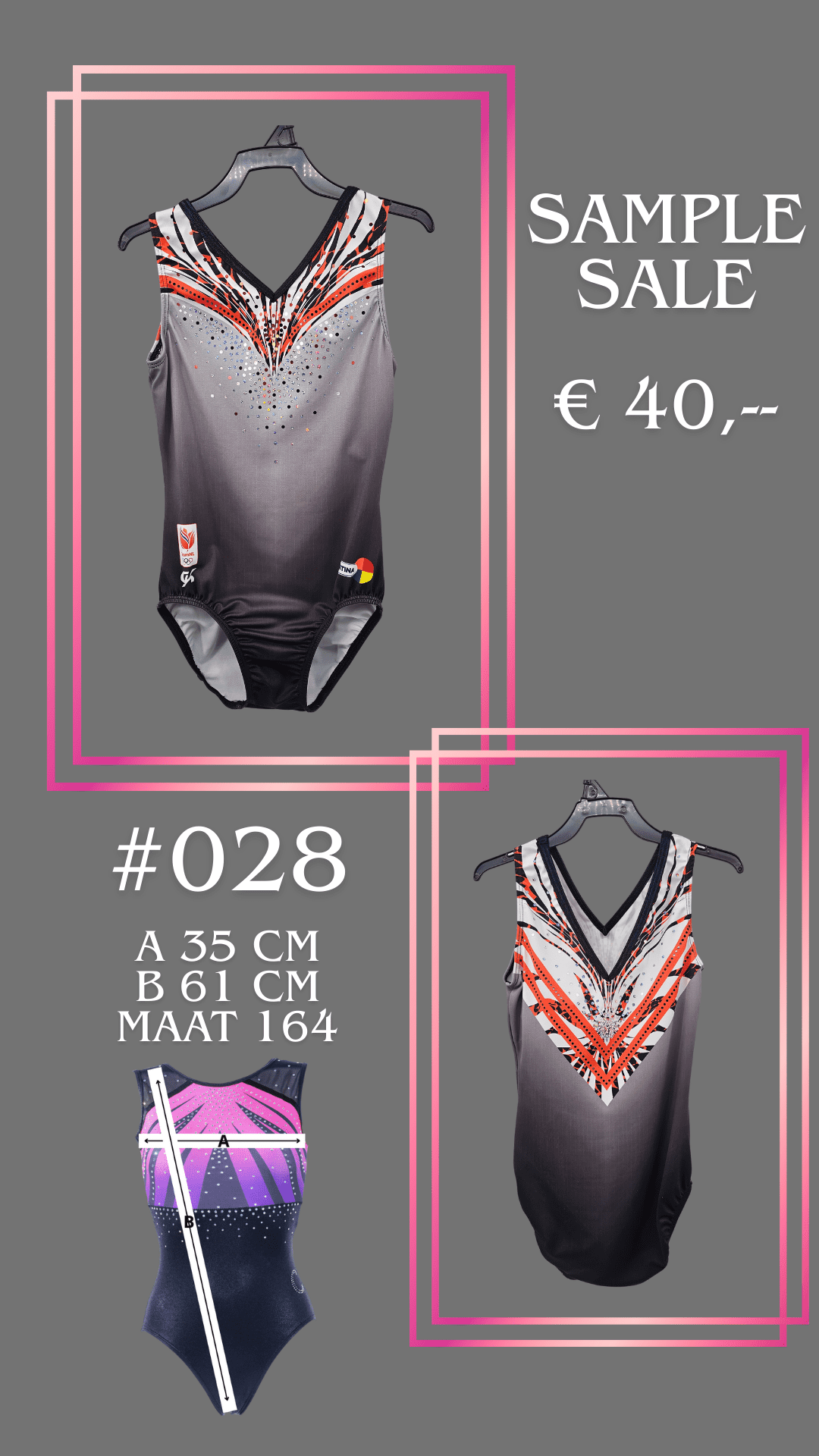 ÉCHANTILLON GK 028 taille 164