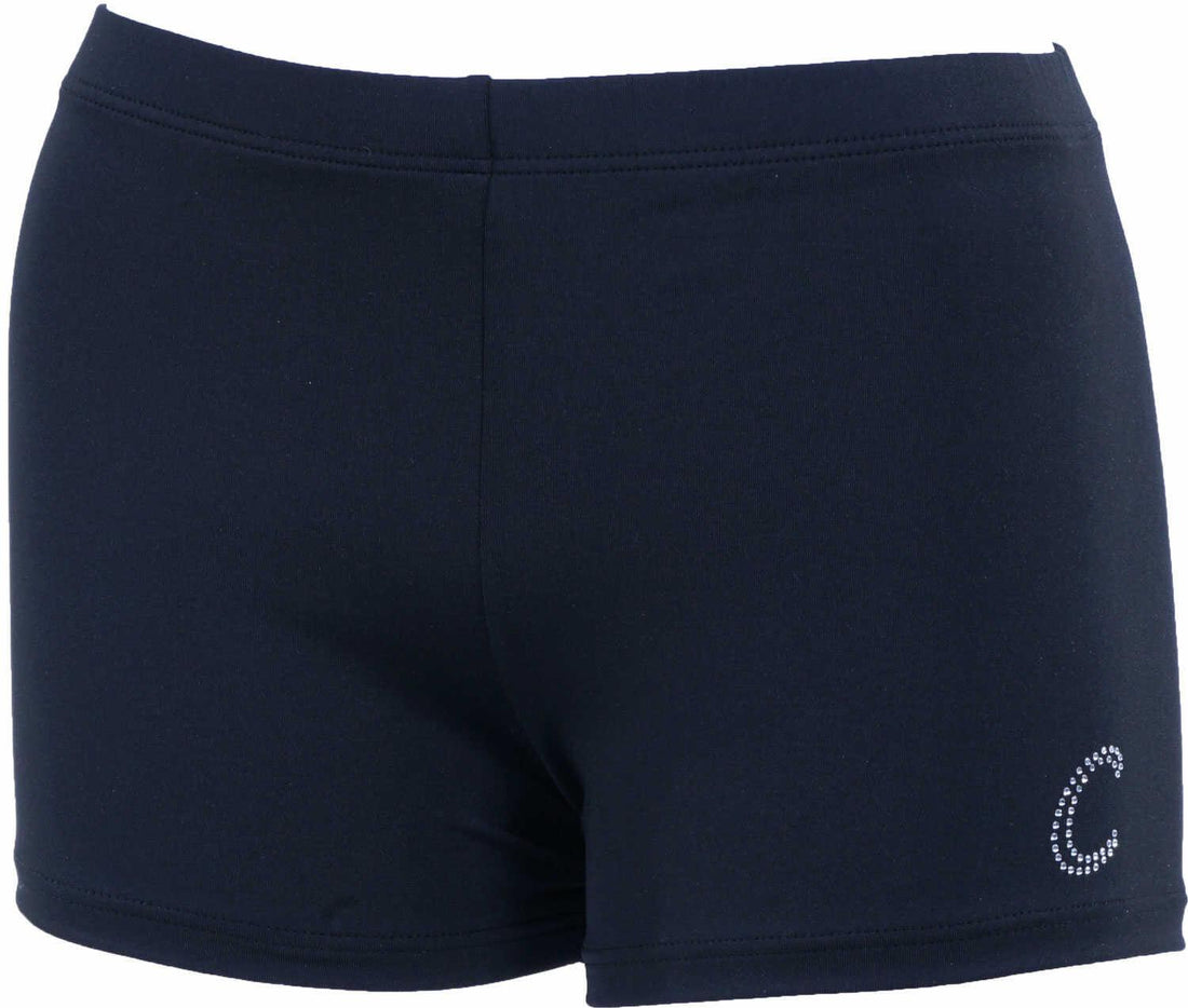 CEK Gymnastics shorts Black Nylon.Spandex