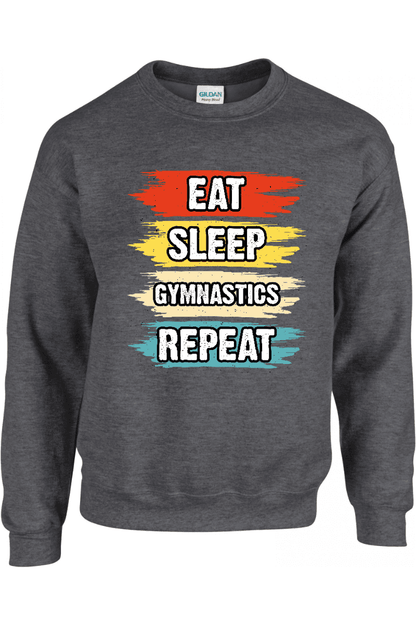 Donker grijze Trui Eat Sleep Gymnastics - CEK Gymnastics